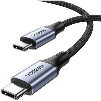  Кабель UGREEN US535 (15311) USB-C to USB-C 240WPD Fast Charging Cable 1m Space Gray 