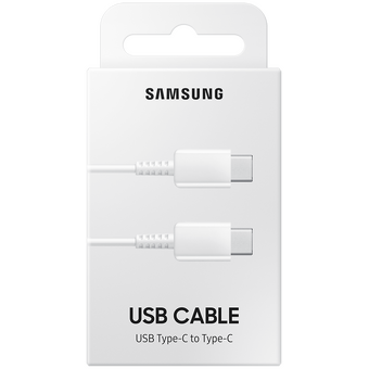  Кабель SAMSUNG EP-DA705 USB-C-USB-C 1m 3А Белый EP-DA705BWEGWW 