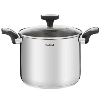  Кастрюля Tefal Intuition E3016104 6.1л d-22см (с крышкой) серебристый 