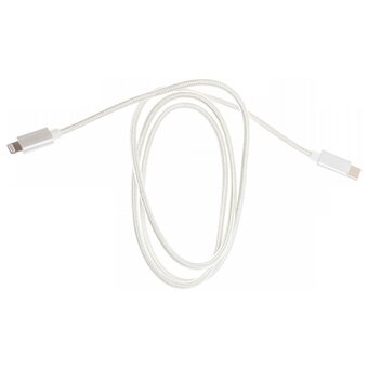  Кабель Cactus CS-LG.USB.C-1 USB Type-C m-Lightning m 1м белый 