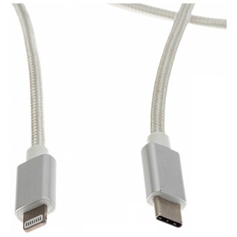  Кабель Cactus CS-LG.USB.C-1 USB Type-C m-Lightning m 1м белый 