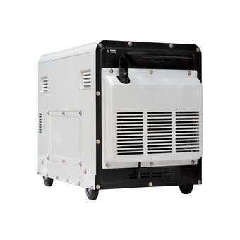  Дизельный генератор Hyundai DHY 8000SE-3, 380/220/12 В, 6.5кВт, на колёсах с АКБ 