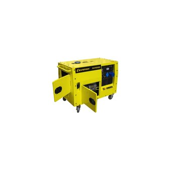  Бензиновый генератор CHAMPION GG7500ES, 220/12 В, 6кВт, на колёсах с АКБ 