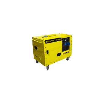  Бензиновый генератор CHAMPION GG7500ES, 220/12 В, 6кВт, на колёсах с АКБ 