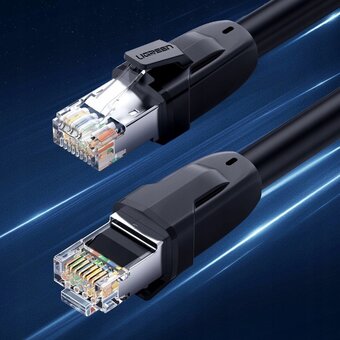  Кабель UGREEN NW121 70172 Cat8 S/FTP Pure Copper Patch Cord 5m Black 