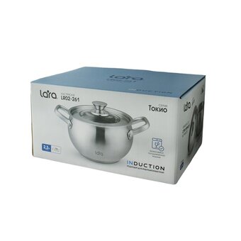  Кастрюля LARA LR02-261 Токио нерж 
