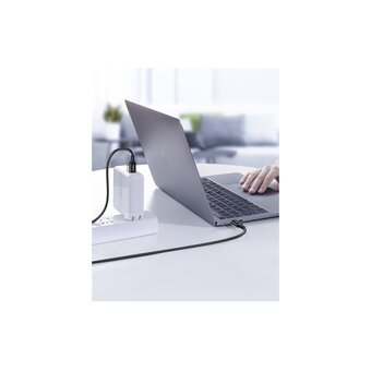  Кабель UGREEN US300 80372 Type-C Male to Type-C Male 2.0 ABS Shell 5A Current 2m Black 