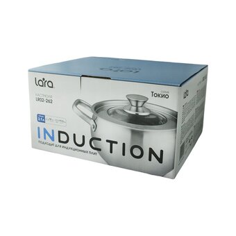  Кастрюля LARA LR02-262 Токио нерж 