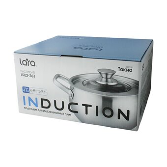  Кастрюля LARA LR02-263 Токио нерж 