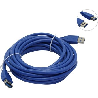  Кабель удлинитель 5bites UC3011-050F USB3.0, AM/AF, 5м 