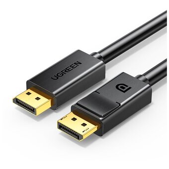  Кабель UGREEN DP102 10211 DP 1.2 Male to Male Cable 2m Black 