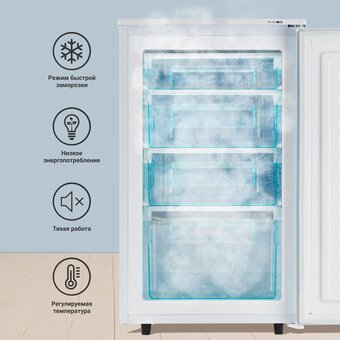  Морозильник TESLER RF-90 White 