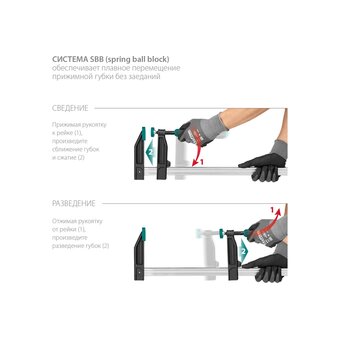  Струбцина KRAFTOOL Xf (32011-120-1500-z01) тип F 