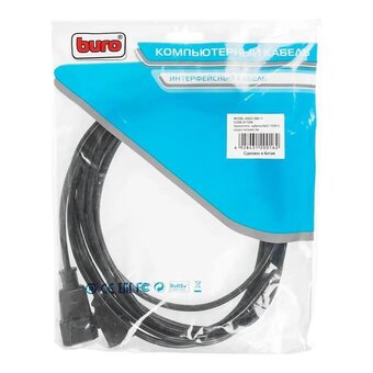  Кабель-удлинитель питания Buro AN23-1008-5 IEC320-C13/IEC320-C14 5м 