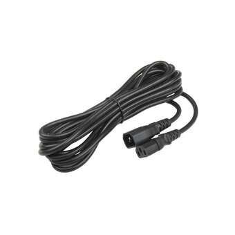  Кабель питания Hyperline PWC-IEC13-IEC14-5.0-BK монитор-компьютер IEC 320 C13 - IEC 320 C14 3x0.75 5м 
