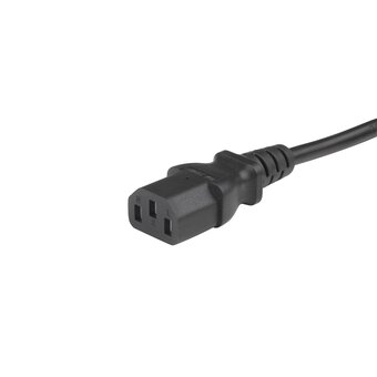  Кабель питания Hyperline PWC-IEC13-IEC14-5.0-BK монитор-компьютер IEC 320 C13 - IEC 320 C14 3x0.75 5м 