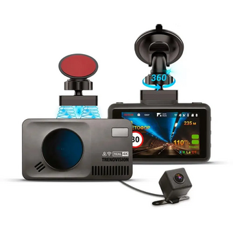  Видеорегистратор с радар-детектором TrendVision DriveCam Real 4K Signature LNA 2CH GPS ГЛОНАСС 