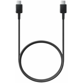  Кабель SAMSUNG EP-DA705 USB-C-USB-C 1m 3А Черный EP-DA705BBEGWW 