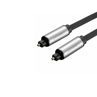  Кабель UGREEN AV108 10542 Toslink Optical Audio Cable 1.5m Black/Silver 