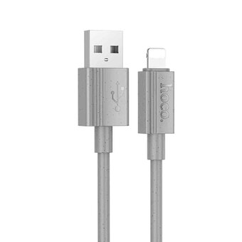  Дата-кабель HOCO X107 Favor charging data cable iP серый 