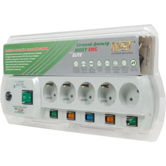  Сетевой фильтр Most ERG 2м белый 