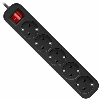  Сетевой удлинитель Defender G550 5м черный (99343) 
