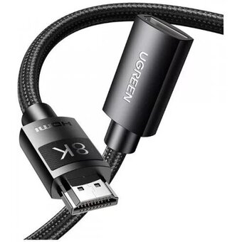  Кабель UGREEN HD151 40400 HDMI 8K Male To Female Extension Cable 0.5m Black 