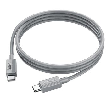  Дата-кабель HOCO X107 Favor 60W charging data cable Type-C + Type-C серый 
