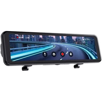  Видеорегистратор TrendVision CarPlay Mirror черный 2Mpix 2160x3840 2160p 150гр. MSTAR 8826 