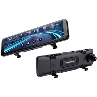  Видеорегистратор TrendVision CarPlay Mirror черный 2Mpix 2160x3840 2160p 150гр. MSTAR 8826 