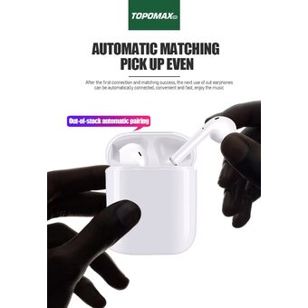  Наушники bluetooth TOPOMAX TW-01 TWS белый 