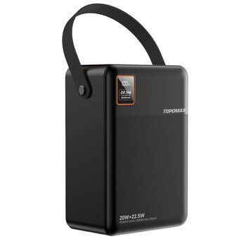  Аккумулятор внешний резервный TOPOMAX TPB-F103 80000mAh, 22.5W, QC3.0 черный 