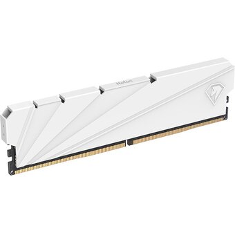 ОЗУ Netac Shadow S NTSSD4P26SP-16W DDR 4 DIMM 16Gb PC21300, 2666Mhz, C19 White, с радиатором 