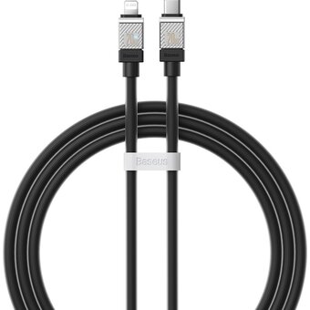  Кабель Baseus CoolPlay (CAKW000101) Fast Charging Type-C to iP 20W 2m Black 