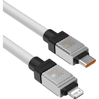  Кабель Baseus CoolPlay (CAKW000102) Fast Charging Type-C to iP 20W 2m White 