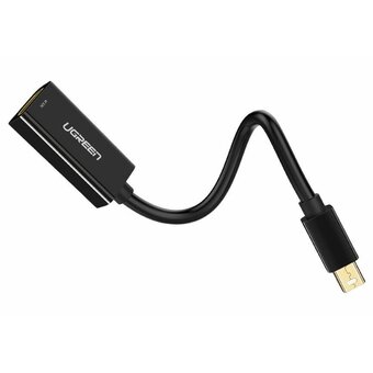  Конвертер UGREEN MD112 10461 Mini DP to HDMI Female Converter 1080p Black 
