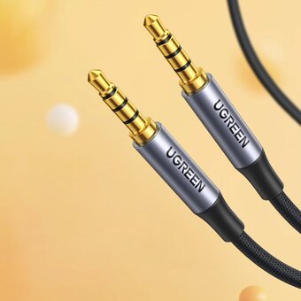  Кабель UGREEN AV183 20497 3.5mm Male to Male 4-Pole Microphone Audio Cable 1.5m Black 