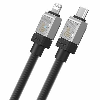  Кабель Baseus CoolPlay (CAKW000101) Fast Charging Type-C to iP 20W 2m Black 