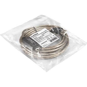  Удлинитель активный Exegate EX294766RUS USB2.0-repeater EX-UAE-AMAF-5.0 (Am/Af, 5м) 