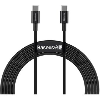  Дата-кабель Baseus Superior (CATYS-C01) Fast Charging Type-C to Type-C 100W 2m Black 