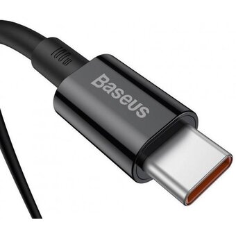  Дата-кабель Baseus Superior (CATYS-C01) Fast Charging Type-C to Type-C 100W 2m Black 
