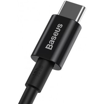  Дата-кабель Baseus Superior (CATYS-C01) Fast Charging Type-C to Type-C 100W 2m Black 