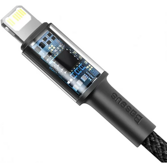 Дата-кабель Baseus (CATLGD-A01) High Density Braided Fast Charging Type-C to iP PD 20W 2m Black 