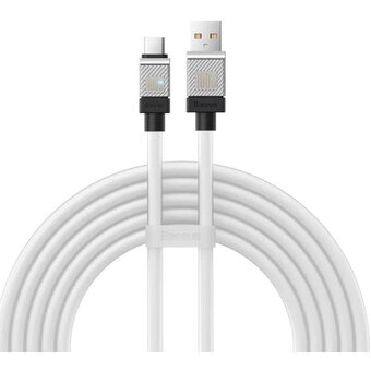  Дата-кабель Baseus CoolPlay (CAKW000702) Fast Charging USB to Type-C 100W 2m White 