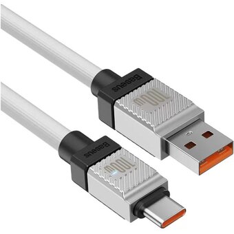  Дата-кабель Baseus CoolPlay (CAKW000702) Fast Charging USB to Type-C 100W 2m White 