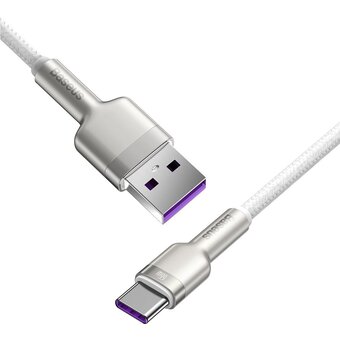  Дата-кабель Baseus Cafule (CAKF000202) Metal USB to Type-C 66W 2m White 