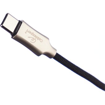  Кабель Cablexpert CC-P-USBC02Bk-1M Platinum USB 2.0 AM/Type-C 1м черный 