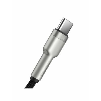  Дата-кабель Baseus Cafule (CAKF000201) Metal USB to Type-C 66W 2m Black 