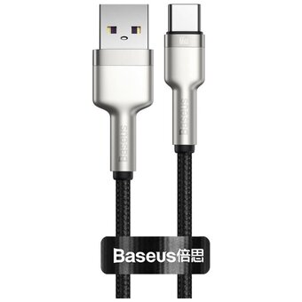  Дата-кабель Baseus Cafule (CAKF000201) Metal USB to Type-C 66W 2m Black 