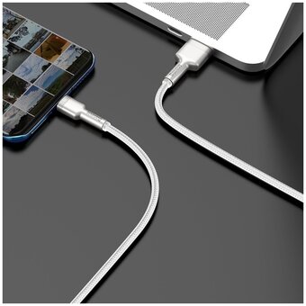  Дата-кабель Baseus Cafule (CAKF000202) Metal USB to Type-C 66W 2m White 